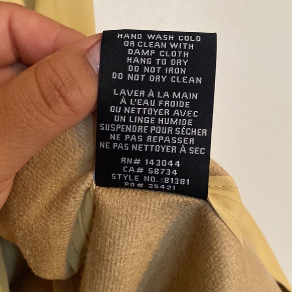 7 For All Mankind Faux Leather Puff Sleeve Fit & Flare Dress - Picture 6 of 8